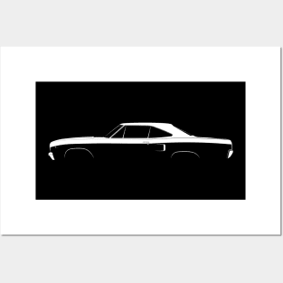 Plymouth Road Runner (1970) Silhouette Posters and Art